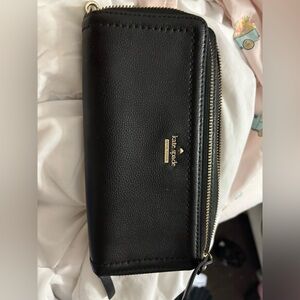 Kate Spade Black Wristlet Clutch